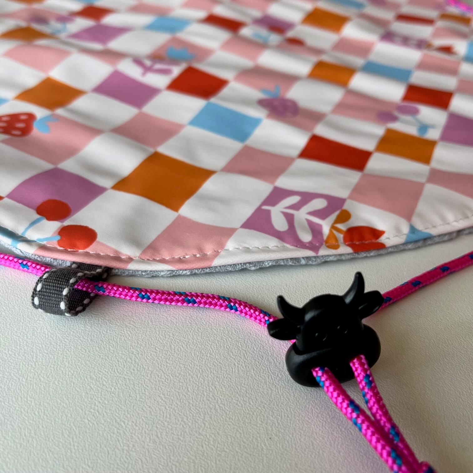 Tapis pieds au sec damier